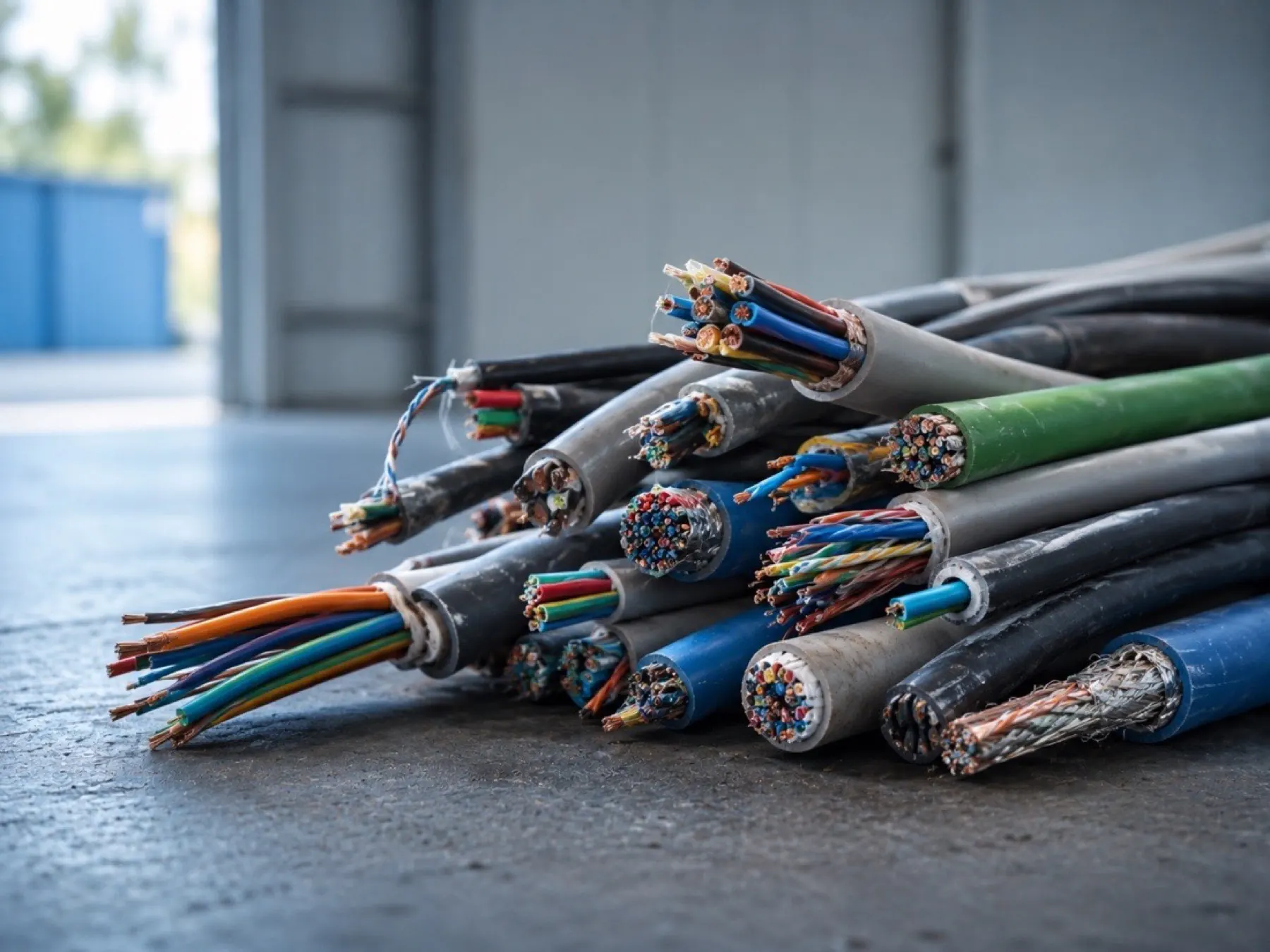 Gemischte Daten- und Netzwerkkabel